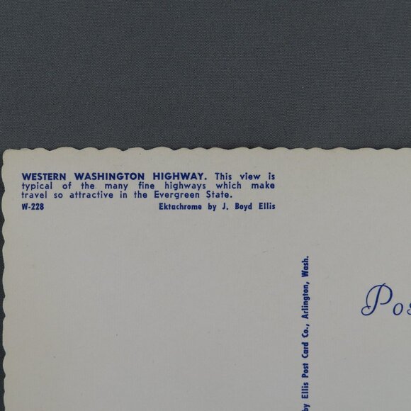 Vintage Postcard - Western Washington Highway - Dexter Press - Picture 3 of 4